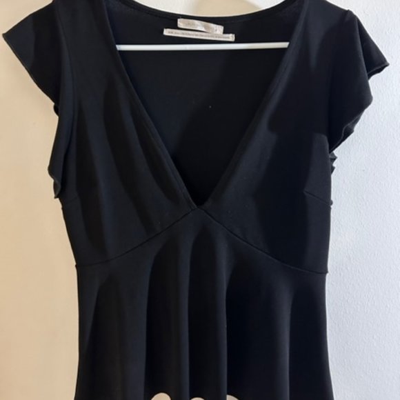 Urban Outfitters Black T-shirt Blouse - size M - Picture 1 of 3